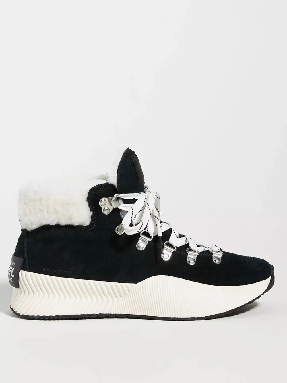 Sorel Out N About Conquest Waterproof Black Sneaker Boots Size 8